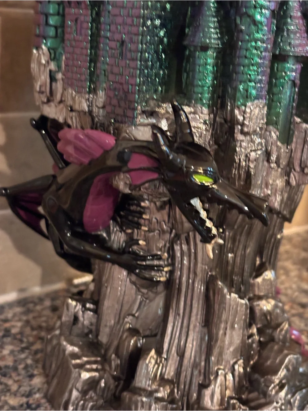 Bath & Body Works Disney Villains Maleficent Dragon Castle 3-Wick Candle Holder-